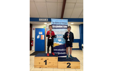 🏸 Résultats de nos jeunes aux Sables d’Olonne 🏸